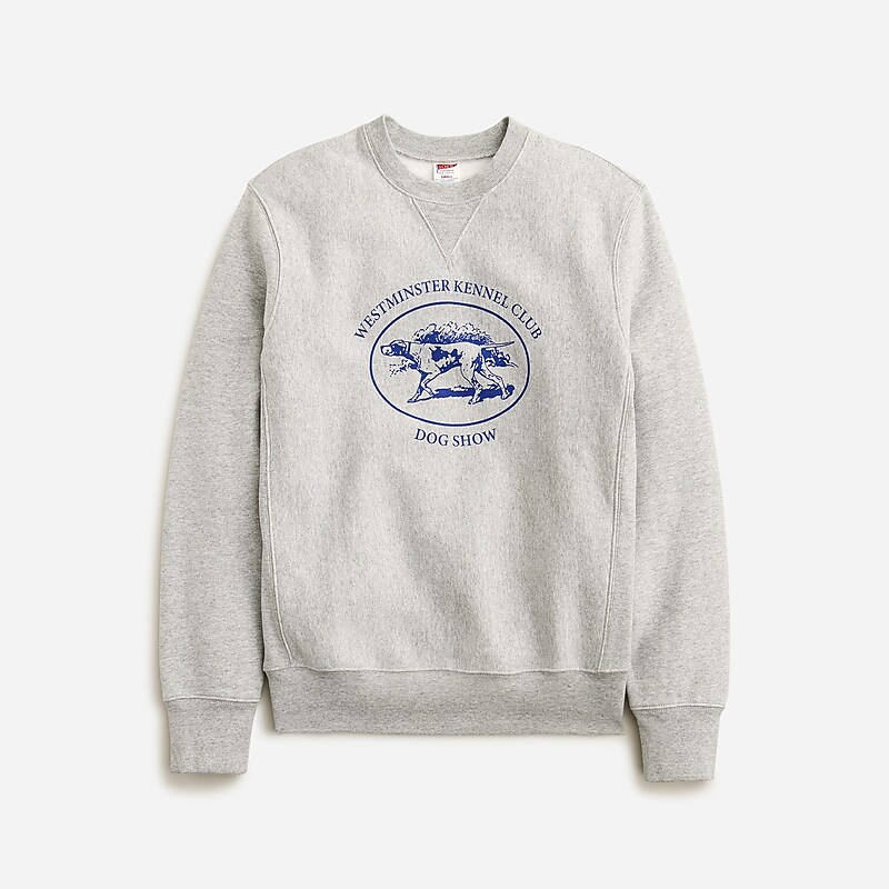 Westminster Grey J.Crew Limited-edition Westminster Kennel Club Dog Show X J.Crew graphic heritage 14 oz. fleece sweatshirt | J.Crew Factory | MOUHP4395