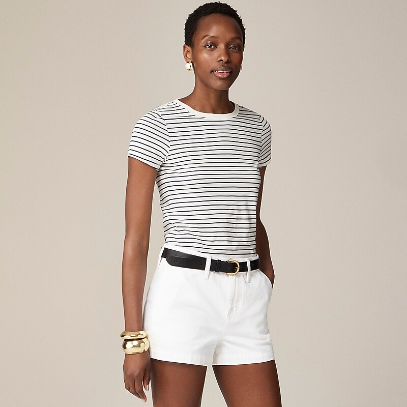 White Denim J.Crew A-line denim short in white | J.Crew Factory | UNWSY2130