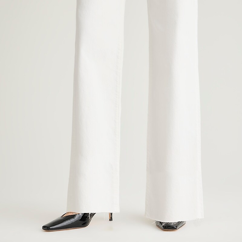 White Denim J.Crew Full-length slim wide-leg jean | J.Crew Factory | NOVRL1246