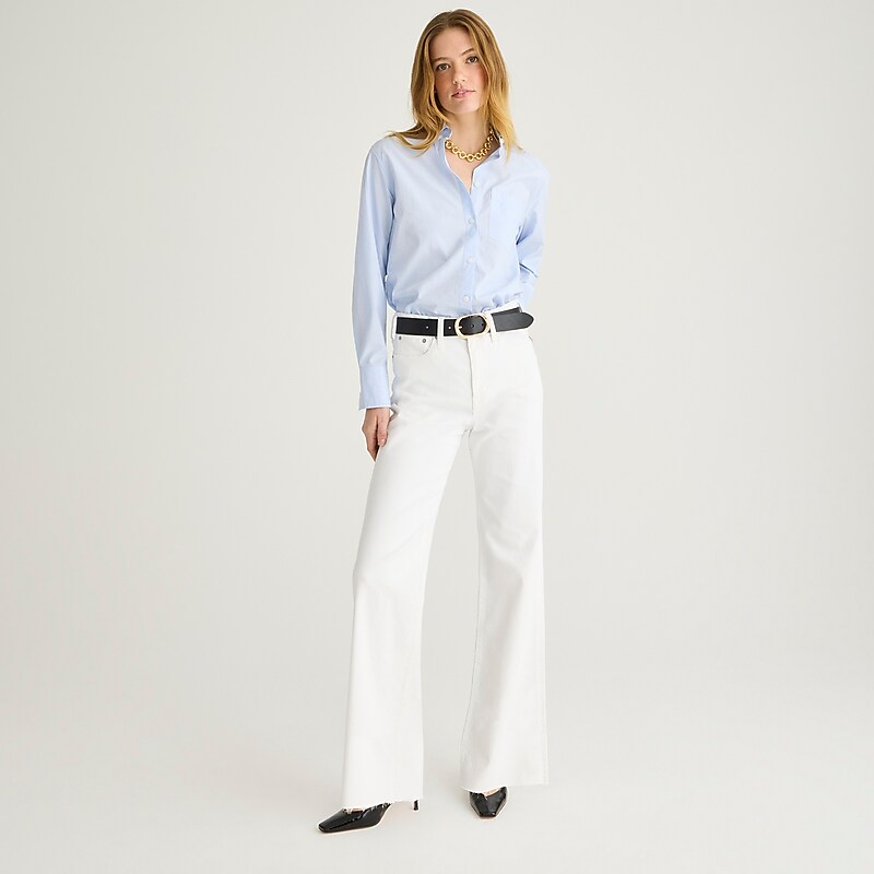 White Denim J.Crew Full-length slim wide-leg jean | J.Crew Factory | NOVRL1246