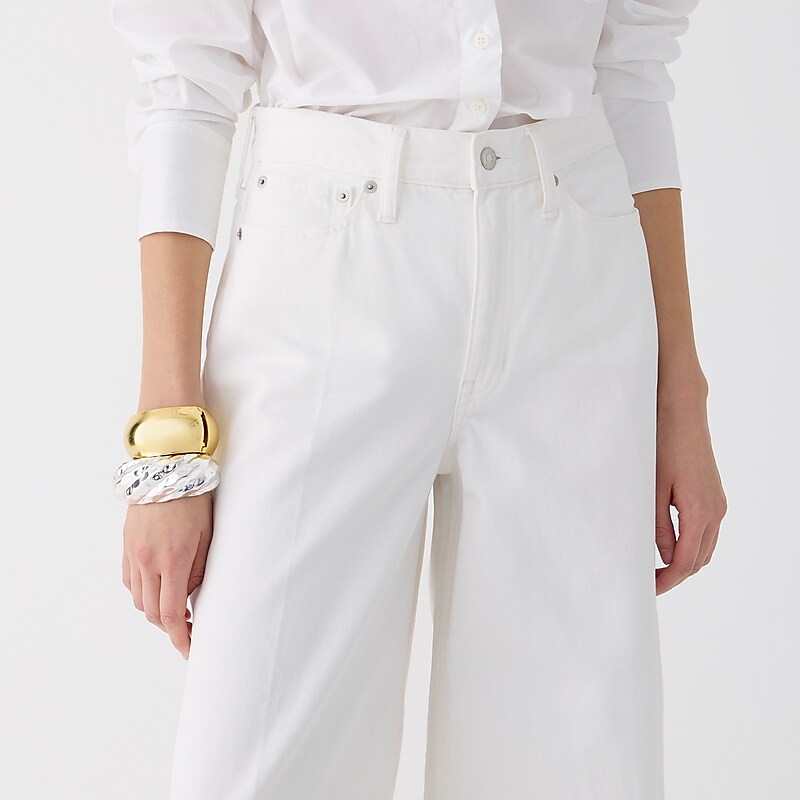 White Denim J.Crew High-rise superwide-leg jean | J.Crew Factory | ROIYB7519