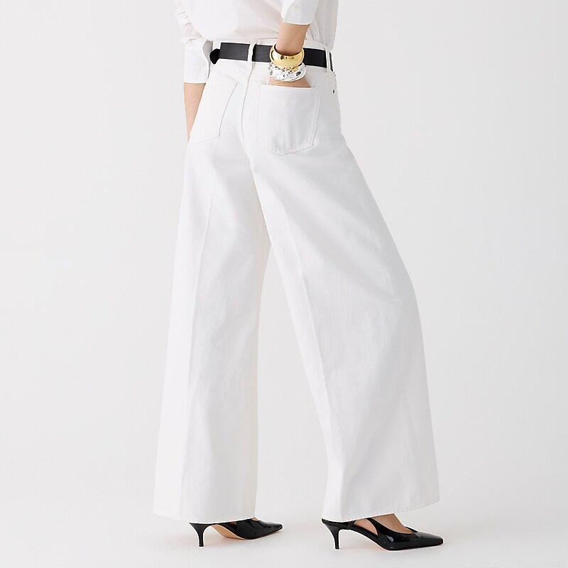 White Denim J.Crew High-rise superwide-leg jean | J.Crew Factory | ROIYB7519