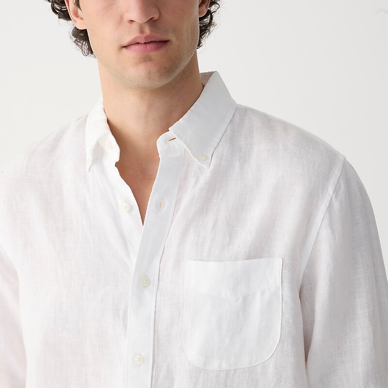 White J.Crew Baird McNutt Irish linen shirt | J.Crew Factory | XNIBA8013