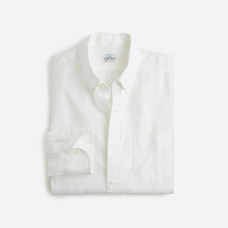 White J.Crew Baird McNutt Irish linen shirt | J.Crew Factory | XNIBA8013