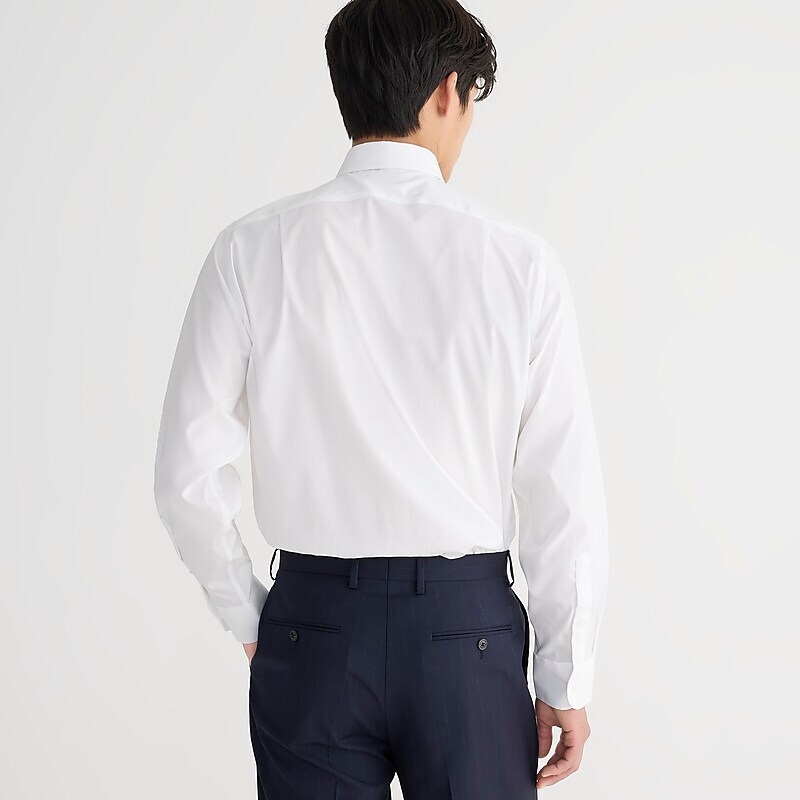 White J.Crew Bowery wrinkle-free dress shirt with point collar | J.Crew Factory | KQXGO8710