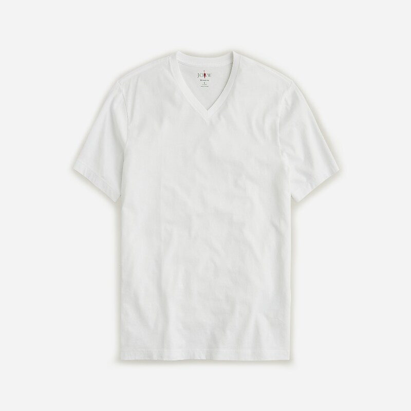 White J.Crew Broken-in V-neck T-shirt | J.Crew Factory | ANUED1570