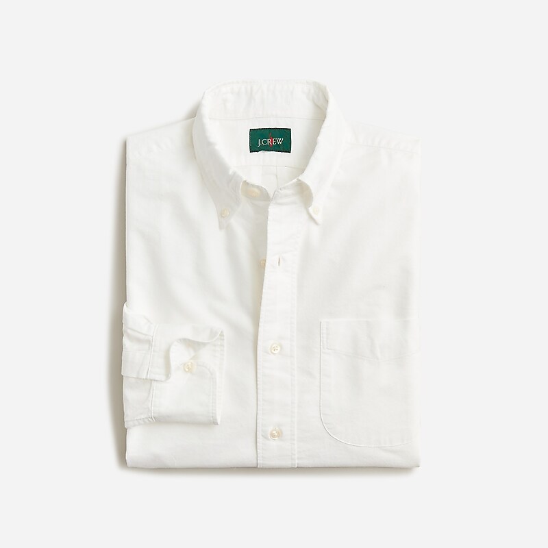 White J.Crew Broken-in organic cotton oxford shirt | J.Crew Factory | UHTQV5279