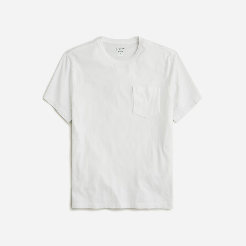 White J.Crew Broken-in pocket T-shirt | J.Crew Factory | WPVHS7648