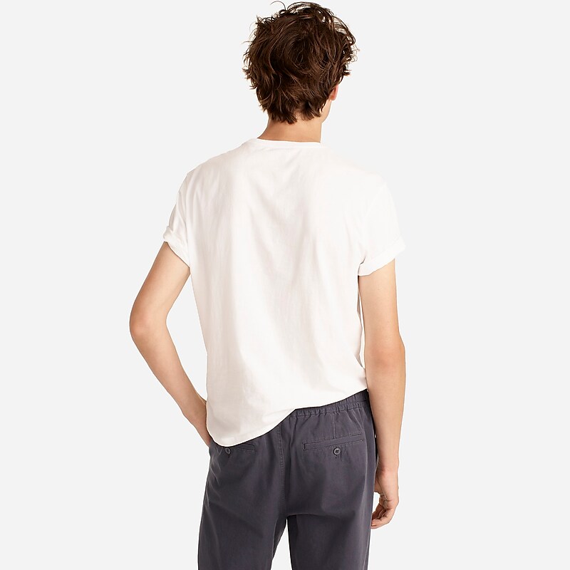 White J.Crew Broken-in short-sleeve pocket T-shirt | J.Crew Factory | HYZMU1598