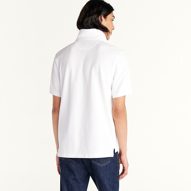 White J.Crew Classic piqué polo shirt | J.Crew Factory | KMBLN0519