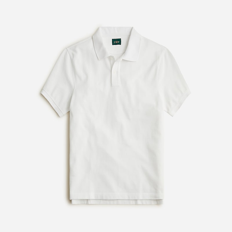 White J.Crew Classic piqué polo shirt | J.Crew Factory | KMBLN0519