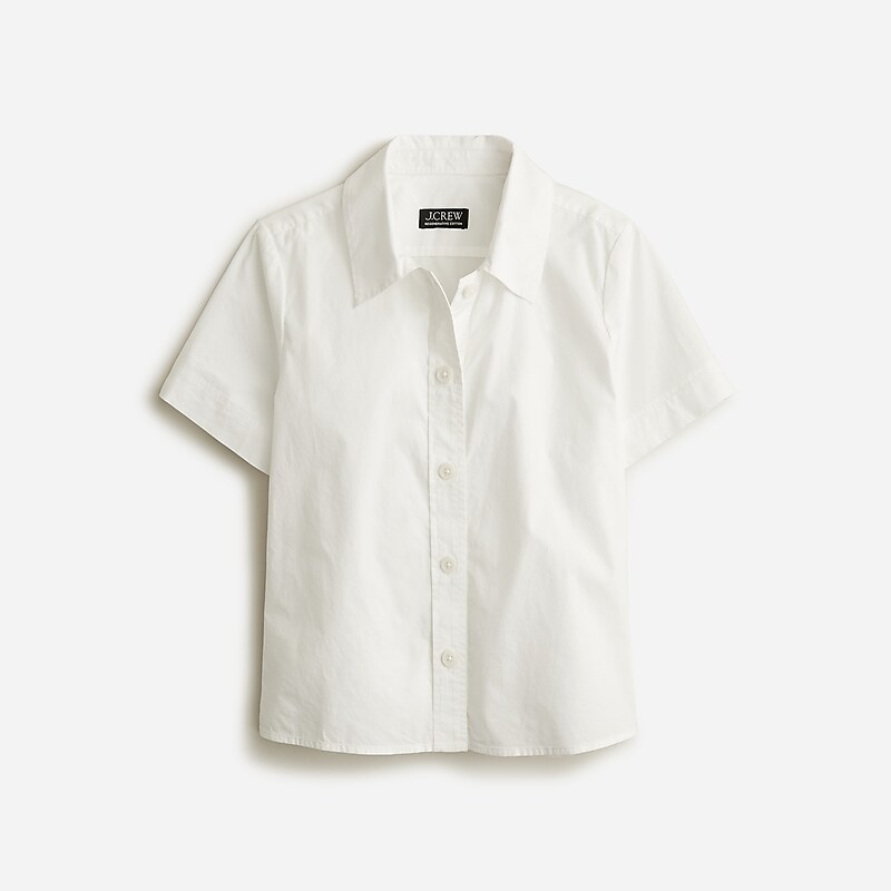 White J.Crew Gamine shirt in cotton poplin | J.Crew Factory | BLPSF3815