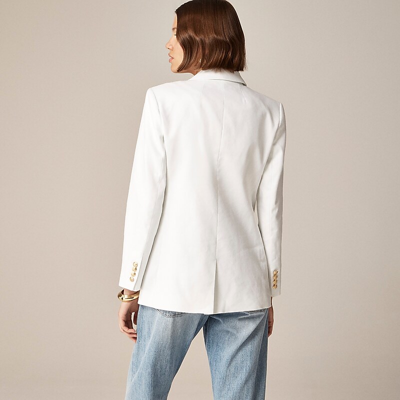 White J.Crew Greta blazer in stretch linen blend | J.Crew Factory | WXRQH0852