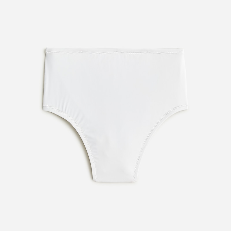 White J.Crew High-rise bikini bottom | J.Crew Factory | SJVFR2578