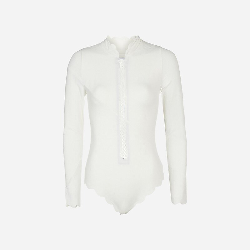 White J.Crew MARYSIA North Sea rash guard | J.Crew Factory | XAVPB6570