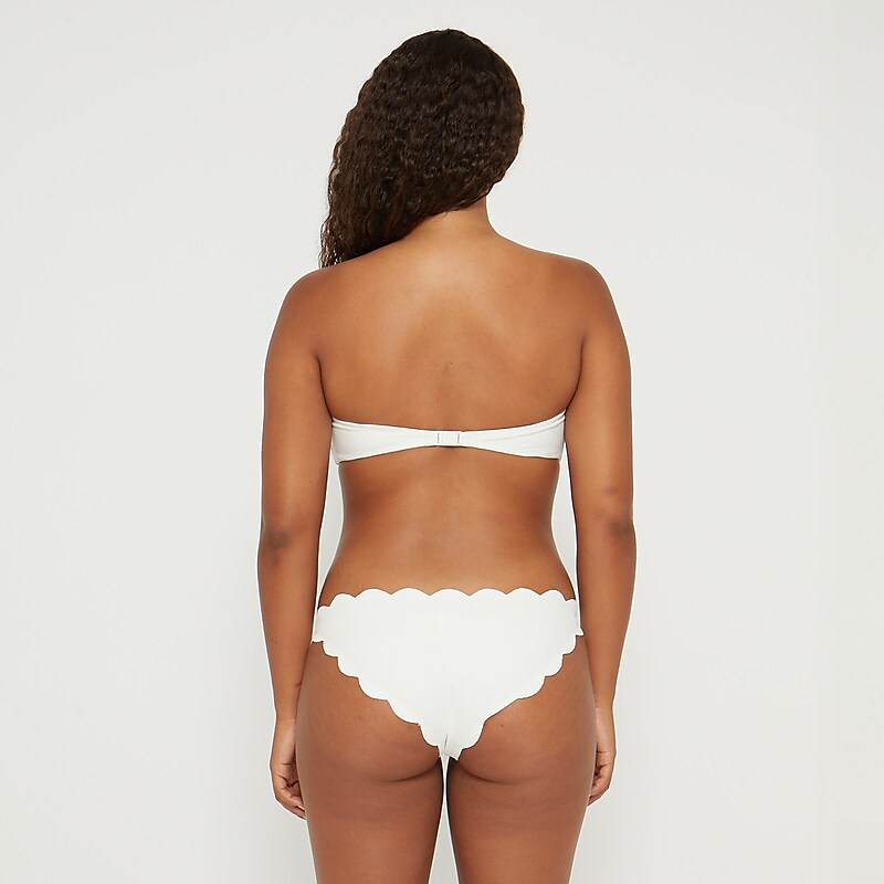 White J.Crew MARYSIA Santa Monica bikini top | J.Crew Factory | ECHGO9246