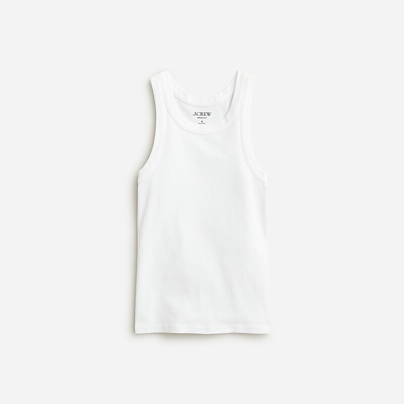 White J.Crew Perfect-fit high-neck tank | J.Crew Factory | BCJMK4578