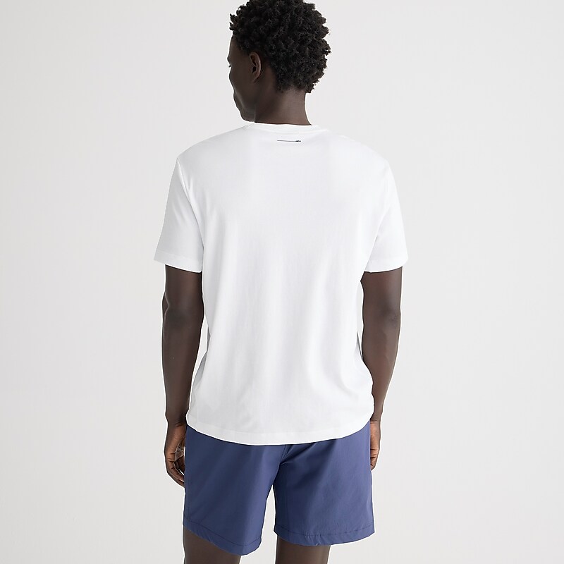 White J.Crew Performance T-shirt with COOLMAX® technology | J.Crew Factory | QOSUT0573