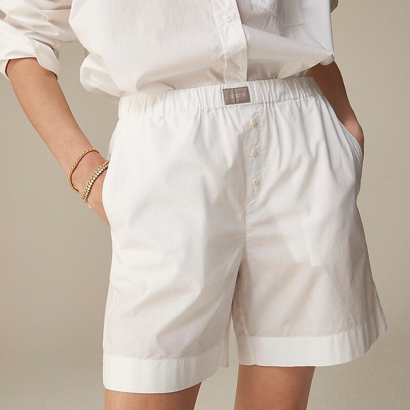 White J.Crew Relaxed boxer short | J.Crew Factory | SHWRB2956