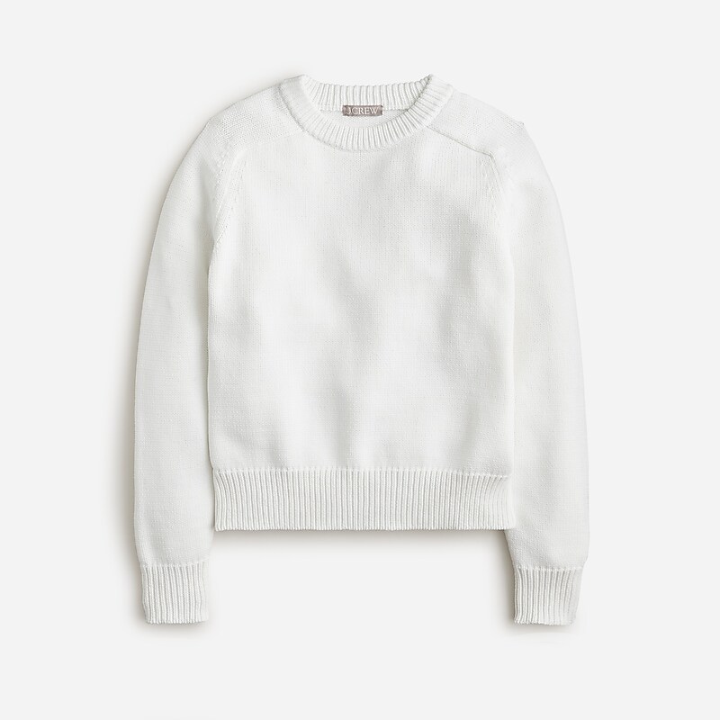 White J.Crew Relaxed pullover sweater | J.Crew Factory | YIRLF5980