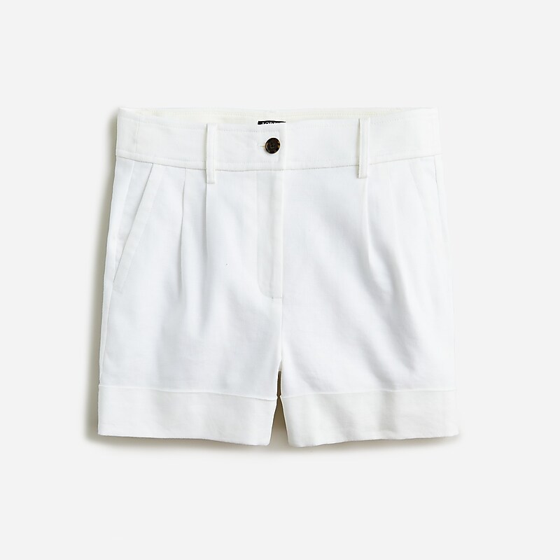 White J.Crew Remi short in stretch linen blend | J.Crew Factory | EDGRU3247