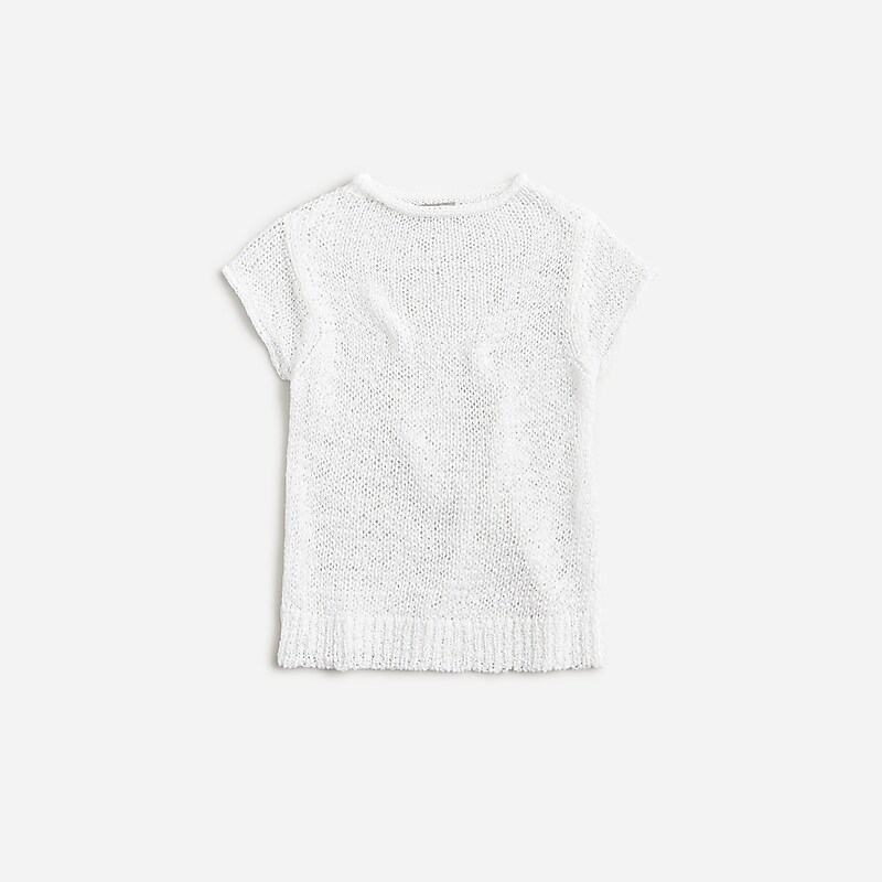 White J.Crew Textured sweater-tee | J.Crew Factory | SFYXG9186