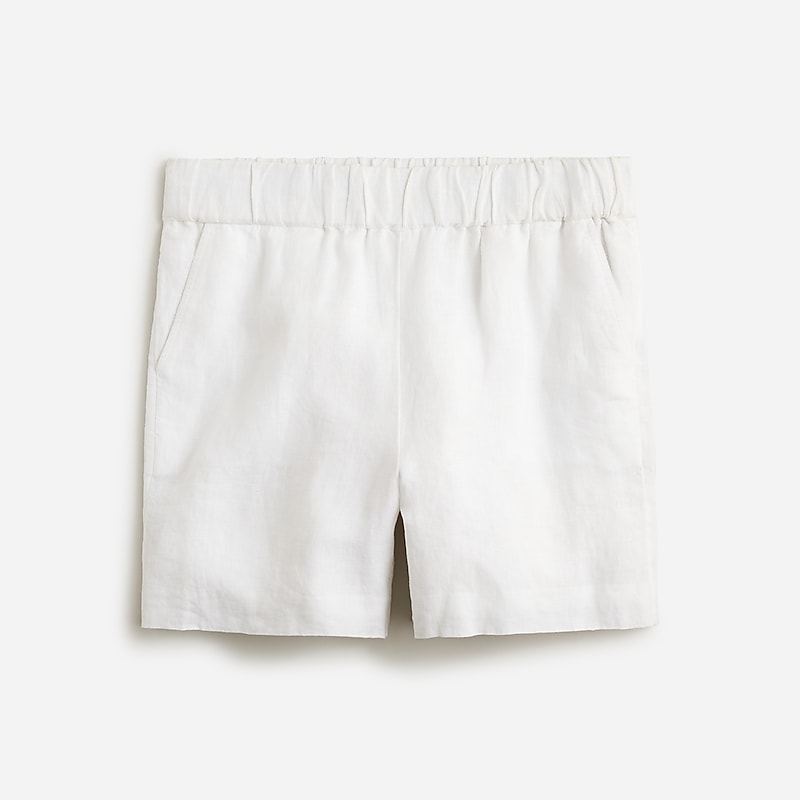 White J.Crew Tropez short in striped linen | J.Crew Factory | DCAKT3759