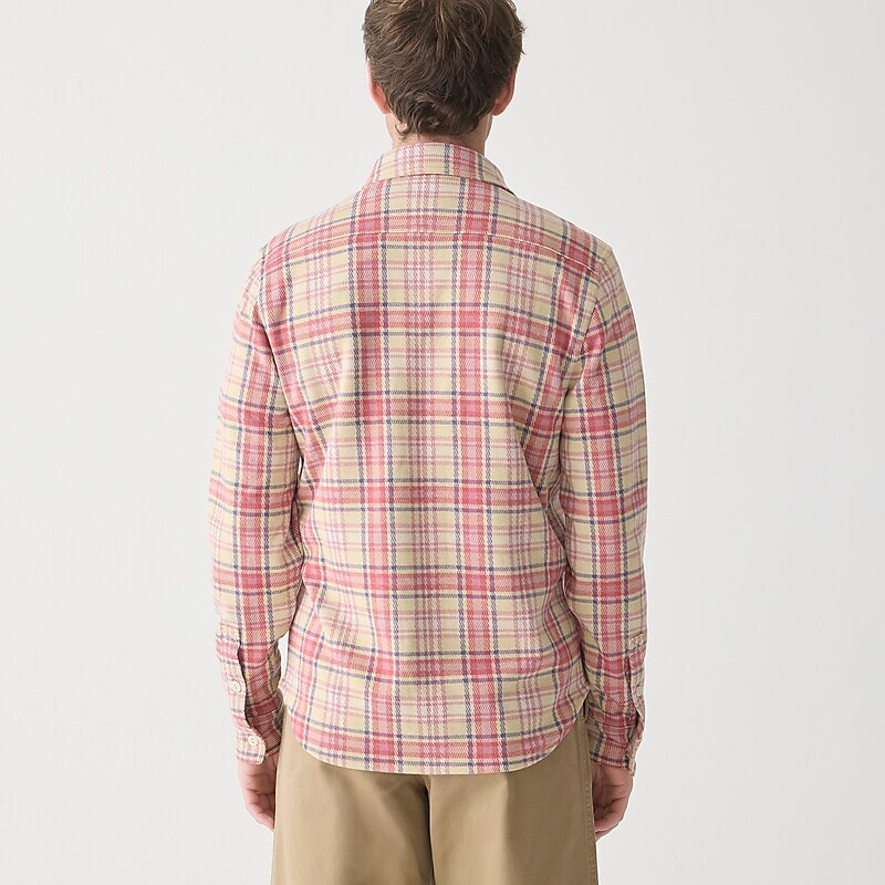 Yahsua Yellow Pink J.Crew Seaboard soft-knit shirt | J.Crew Factory | PQVXZ5127